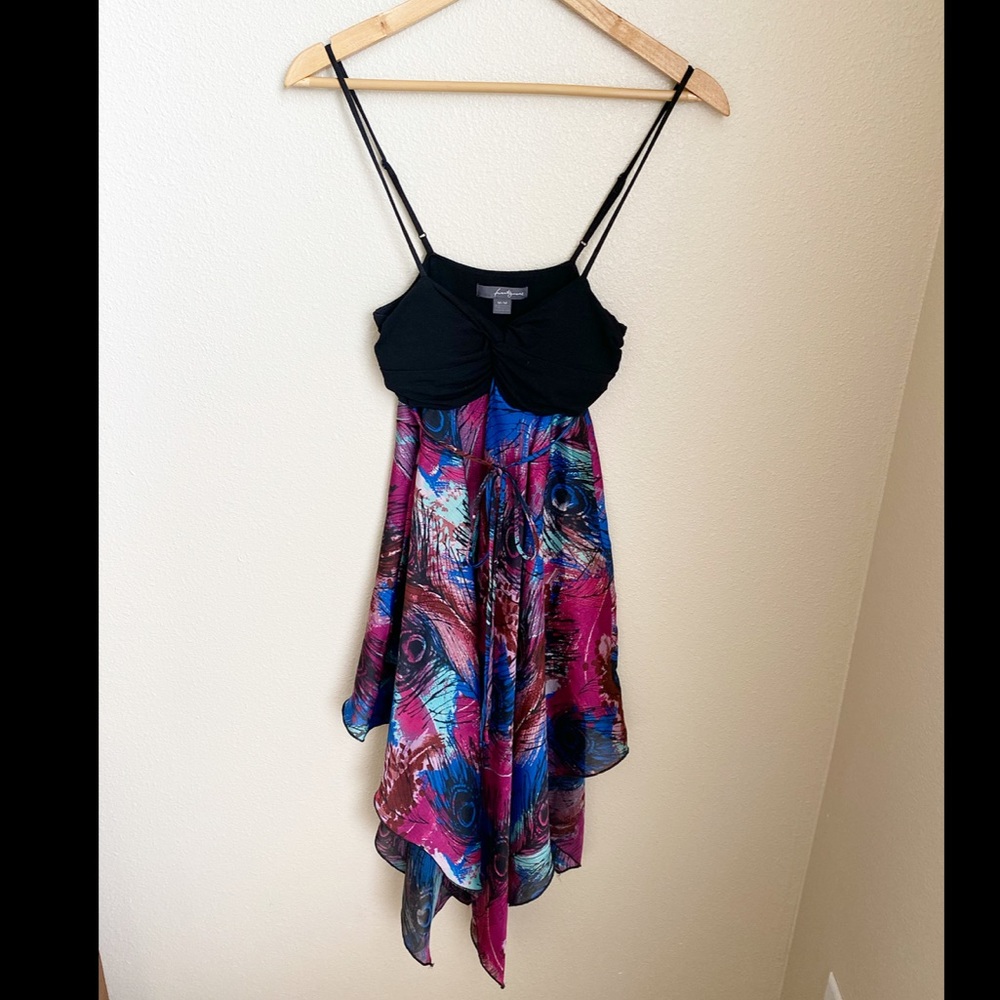 Colorful flowy dress size medium